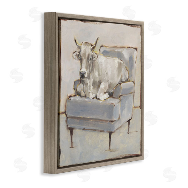 Stupell Industries Ethan Harper | White Cattle On Couch
