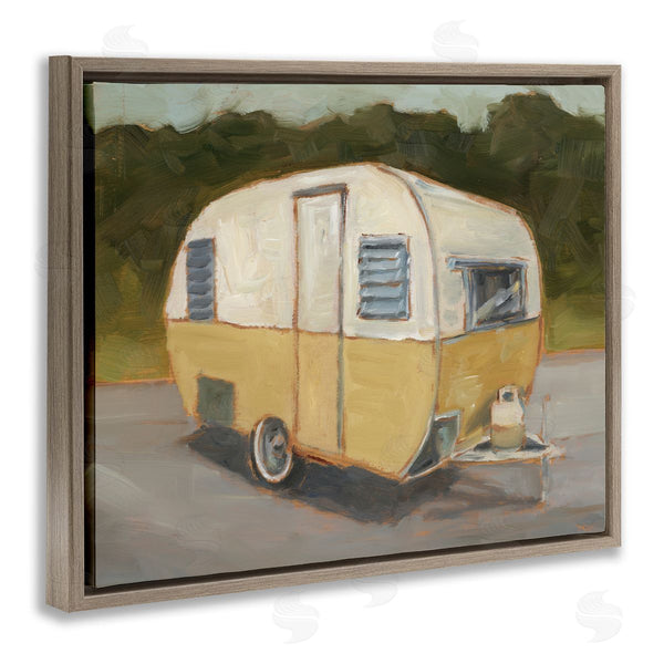 Stupell Industries Ethan Harper | Yellow Retro Camper