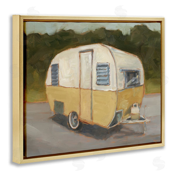 Stupell Industries Ethan Harper | Yellow Retro Camper