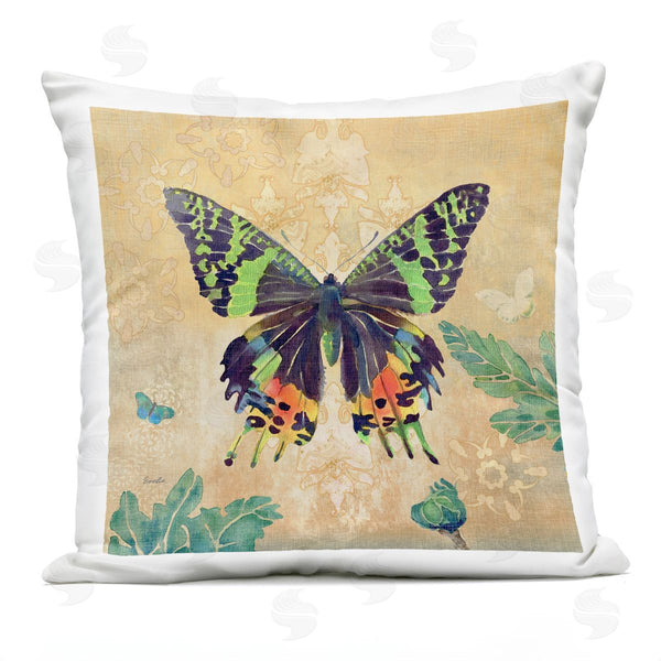 Stupell Industries Evelia Designs | Beautiful Butterfly Botanical Pattern Printed Throw Pillow