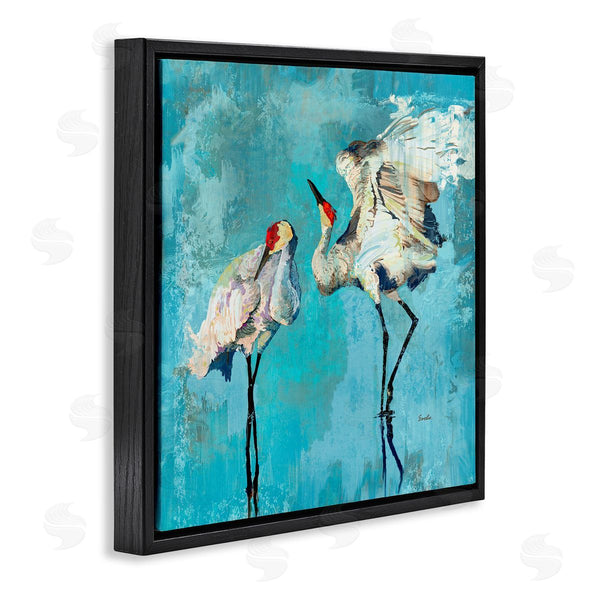 Stupell Industries Evelia Designs | Cranes On Blue Abstract