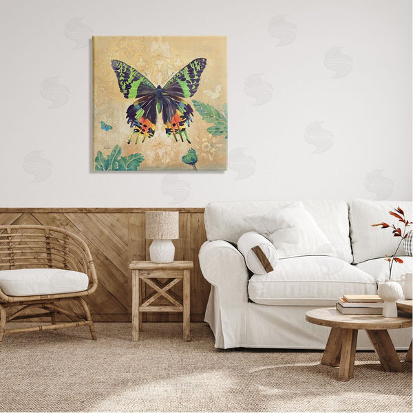 Stupell Industries Evelia Designs | Floral Butterfly Vintage Pattern Wall Art