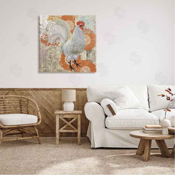 Stupell Industries Evelia Designs | Floral Chicken Kitchen Collage Wall Art