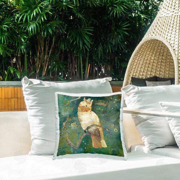 Stupell Industries Evelia Designs | Floral Cockatoo Bird Printed Throw Pillow