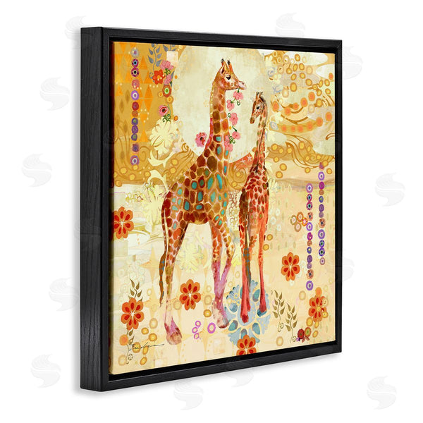 Stupell Industries Evelia Designs | Floral Patterned Giraffes