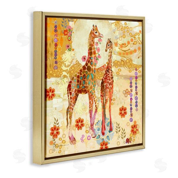 Stupell Industries Evelia Designs | Floral Patterned Giraffes