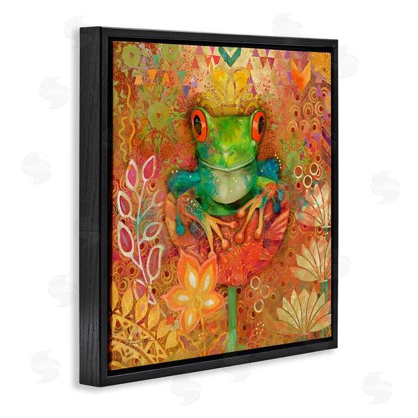 Stupell Industries Evelia Designs | Frog Perched On Flower