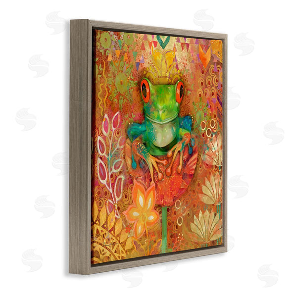 Stupell Industries Evelia Designs | Frog Perched On Flower