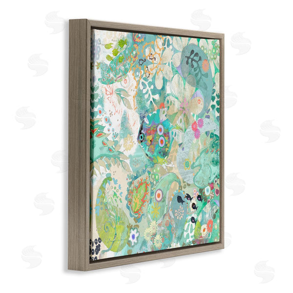 Stupell Industries Evelia Designs | Green Paisley Fish Pattern Wall Art