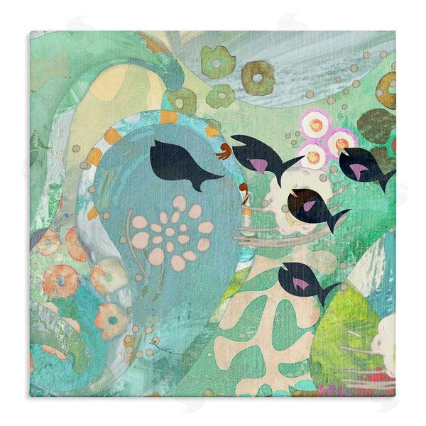 stupell industries Evelia Designs | Green Patterned Fish Collage Wall Art