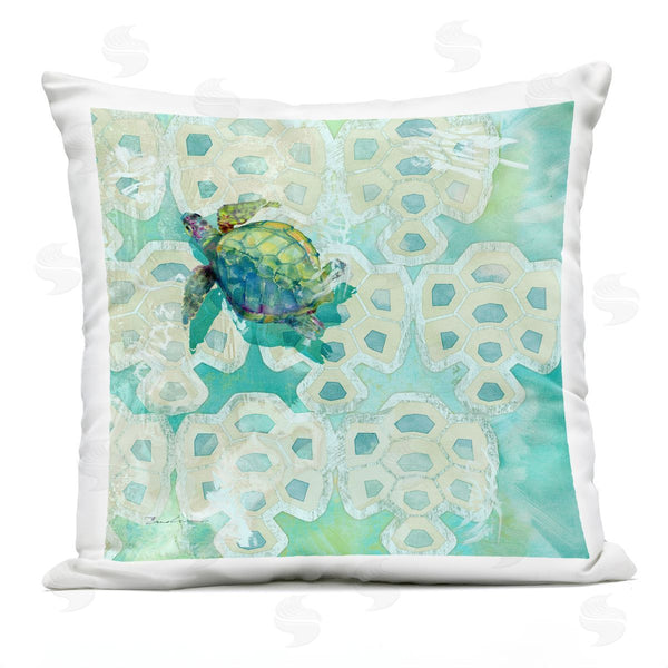 Stupell Industries Evelia Designs | Green Tortoise Shell Pattern Printed Throw Pillow