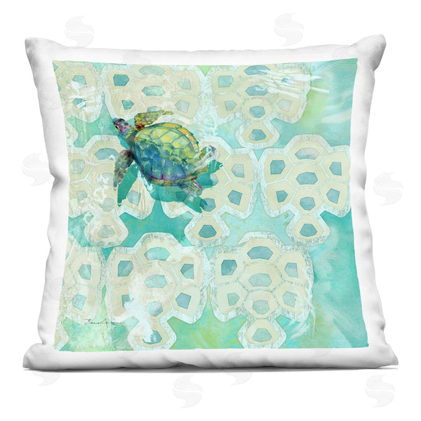 stupell industries Evelia Designs | Green Tortoise Shell Pattern Printed Throw Pillow