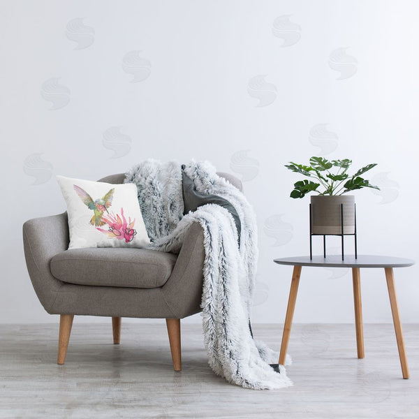 Stupell Industries Evelia Designs | Hummingbird & Cactus Printed Throw Pillow