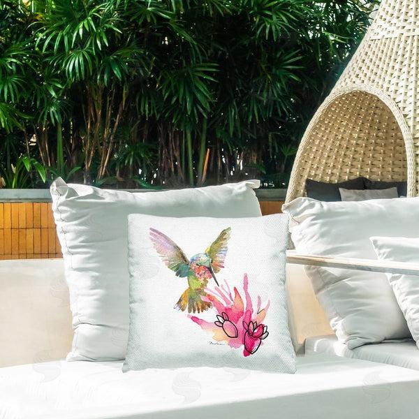 Stupell Industries Evelia Designs | Hummingbird & Cactus Printed Throw Pillow