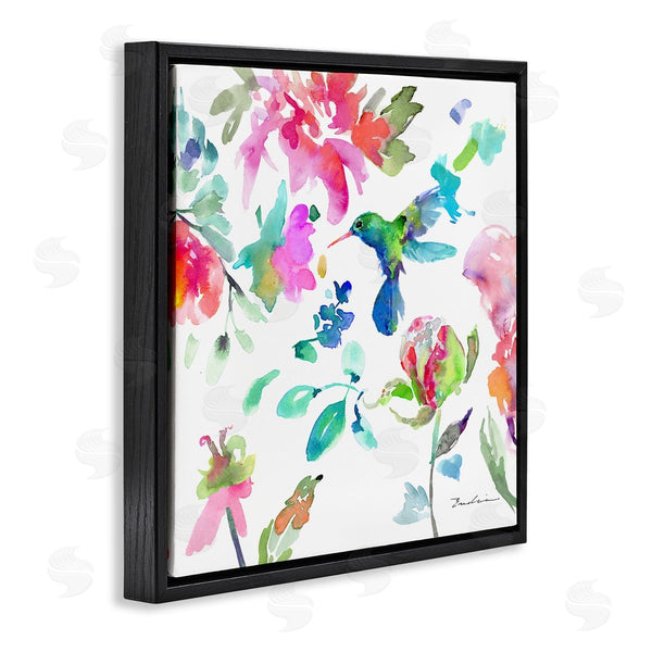 Stupell Industries Evelia Designs | Hummingbird Vivid Tree Blossoms Wall Art