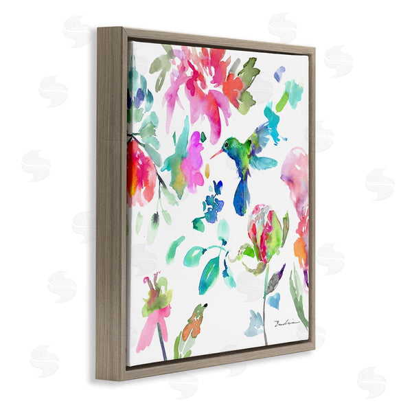 Stupell Industries Evelia Designs | Hummingbird Vivid Tree Blossoms Wall Art