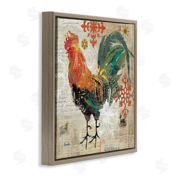 Stupell Industries Evelia Designs | Kitchen Rooster Farmhouse Collage Wall Art