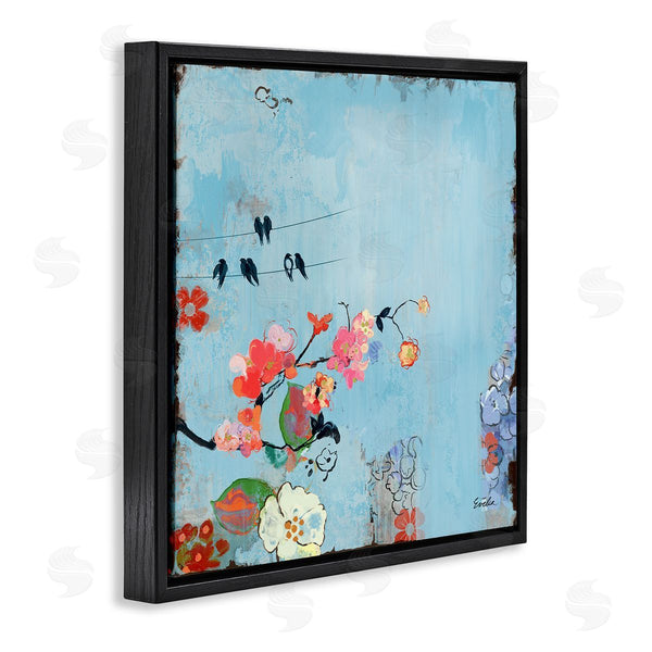Stupell Industries Evelia Designs | Modern Birds & Flowers Scenery Wall Art