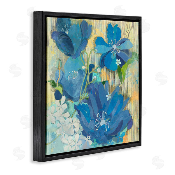 Stupell Industries Evelia Designs | Modern Blue Geraniums Patterned Wall Art