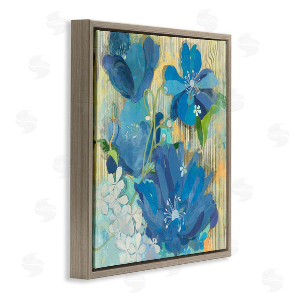 Stupell Industries Evelia Designs | Modern Blue Geraniums Patterned Wall Art