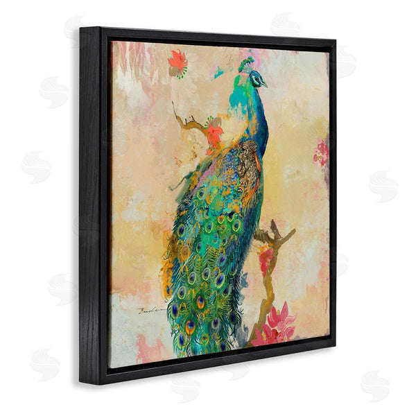 Stupell Industries Evelia Designs | Modern Peacock Cherry Blossoms Wall Art