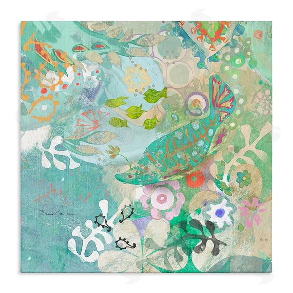 stupell industries Evelia Designs | Paisley Fish Pattern Wall Art