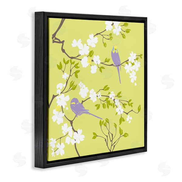 Stupell Industries Evelia Designs | Parakeets & Cherry Blossoms