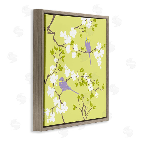Stupell Industries Evelia Designs | Parakeets & Cherry Blossoms