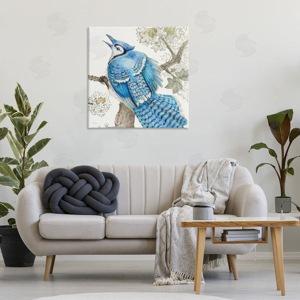 Stupell Industries Evelia Designs | Rhododendron & Blue Jay Wall Art