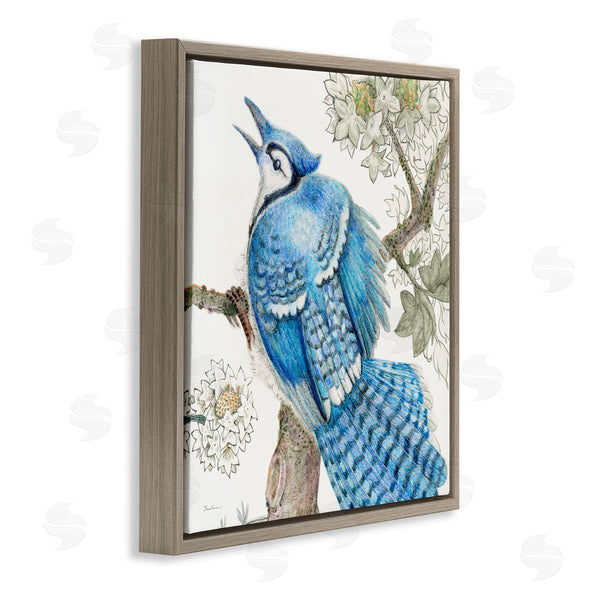 Stupell Industries Evelia Designs | Rhododendron & Blue Jay Wall Art
