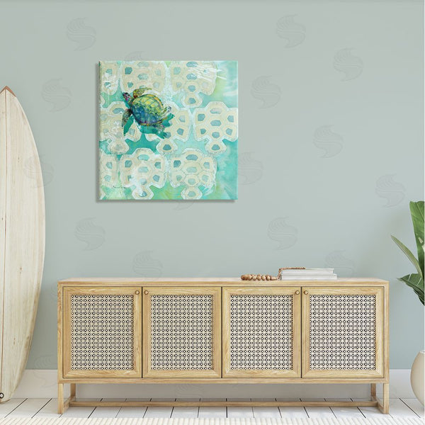 Stupell Industries Evelia Designs | Sea Turtle Geometric Pattern Wall Art