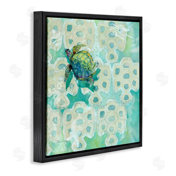 Stupell Industries Evelia Designs | Sea Turtle Geometric Pattern Wall Art