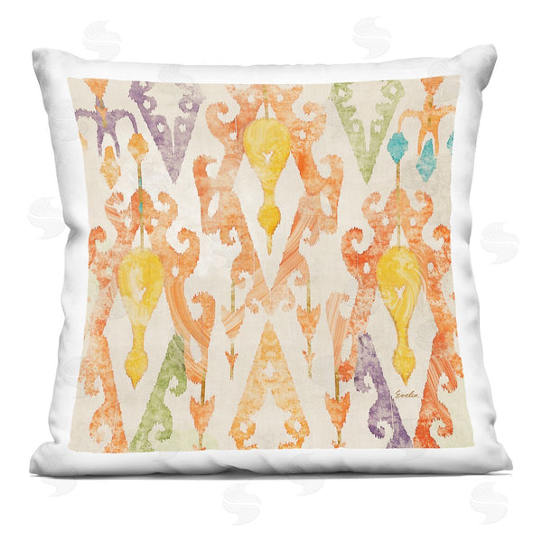 stupell industries Evelia Designs | Vibrant Hues Geometric Pattern Printed Throw Pillow