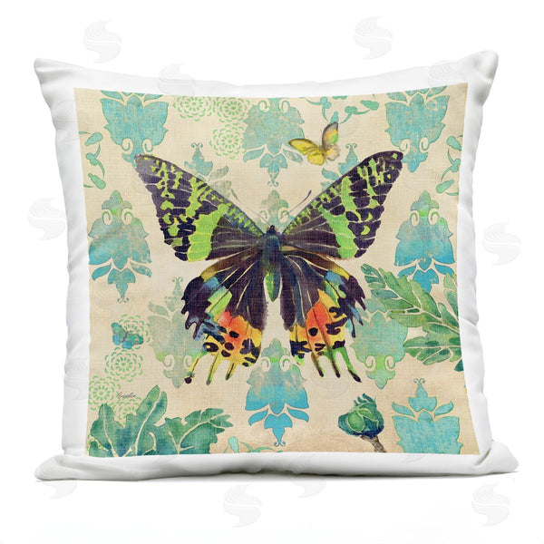 Stupell Industries Evelia Designs | Vivid Butterfly Damask Pattern Printed Throw Pillow