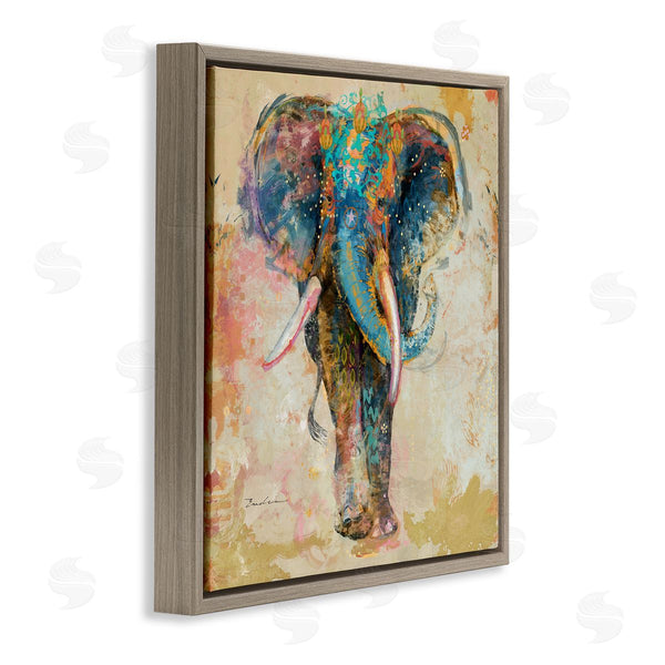 Stupell Industries Evelia Designs | Vivid Elephant Collage Pattern Wall Art