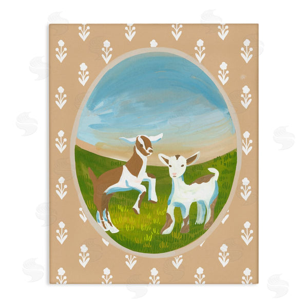 stupell industries Evelyn Coleman | Cottage Core Goats
