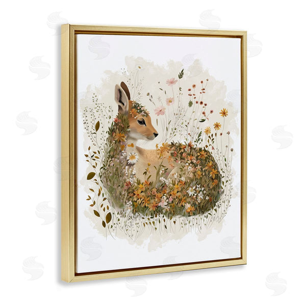 Stupell Industries Fab Funky | Daisy And Wildflower Fawn