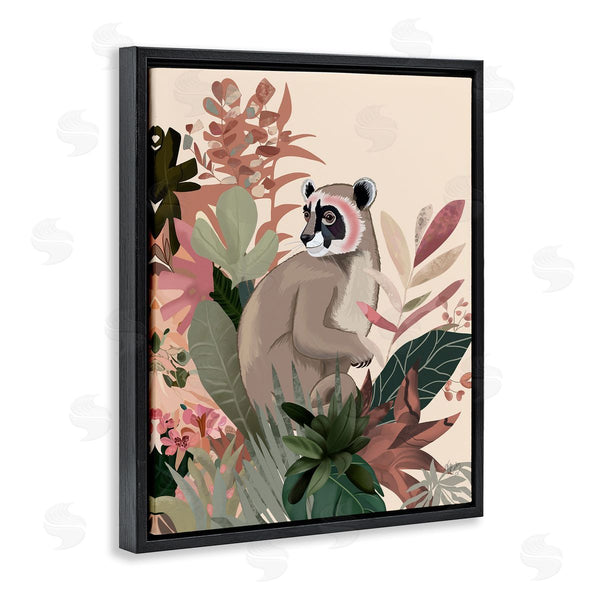 Stupell Industries Fab Funky | Lemur And Tropical Plants