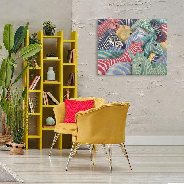 Stupell Industries Fab Funky | Modern Hued Zebras Wall Art