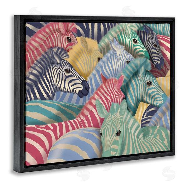 Stupell Industries Fab Funky | Modern Hued Zebras Wall Art