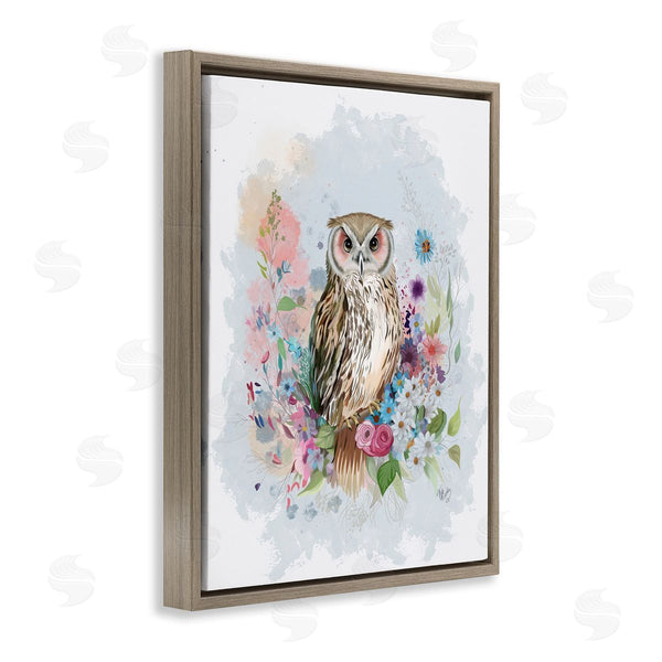 Stupell Industries Fab Funky | Owl And Floral Garland