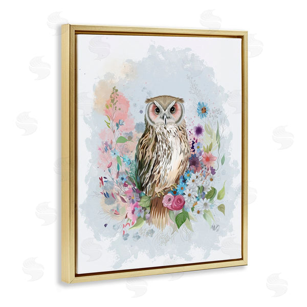 Stupell Industries Fab Funky | Owl And Floral Garland