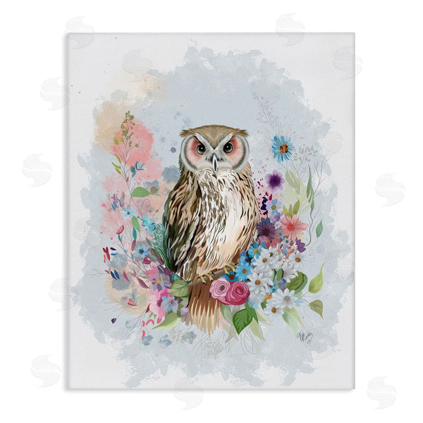 stupell industries Fab Funky | Owl and Floral Garland