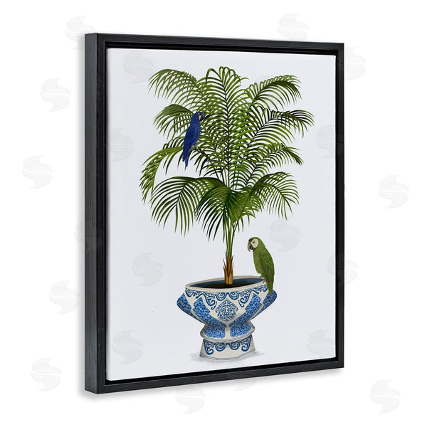 Stupell Industries Fab Funky | Parrots On Ornate Planter Wall Art