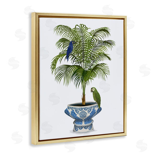 Stupell Industries Fab Funky | Parrots On Ornate Planter Wall Art