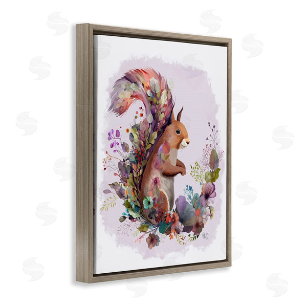Stupell Industries Fab Funky | Squirrel And Floral Garland