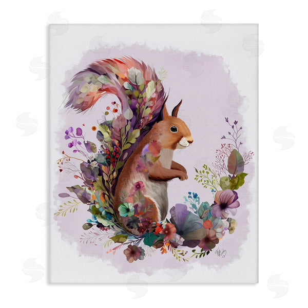 stupell industries Fab Funky | Squirrel and Floral Garland