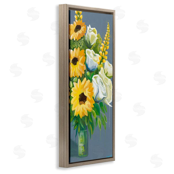 Stupell Industries Fab Funky | Sunflowers & White Roses Wall Art