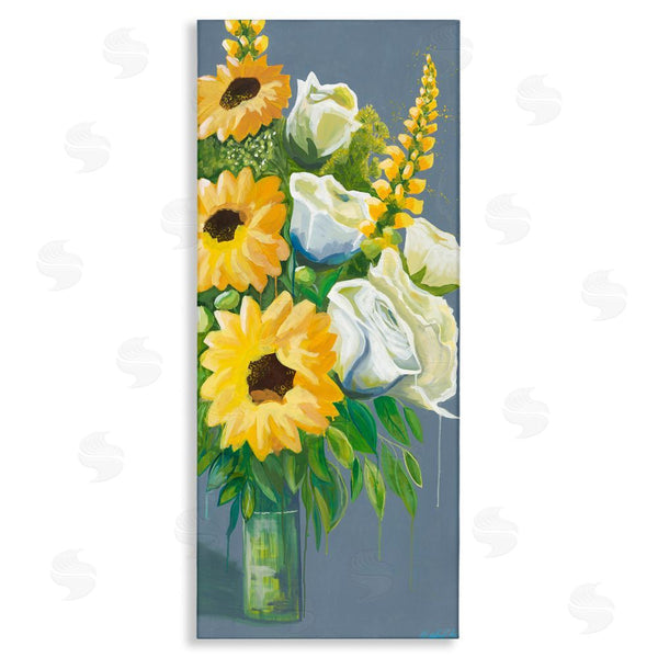 stupell industries Fab Funky | Sunflowers & White Roses Wall Art