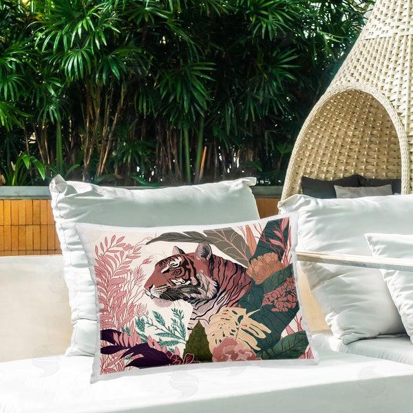 Stupell Industries Fab Funky | Tiger Peeking From Leaves